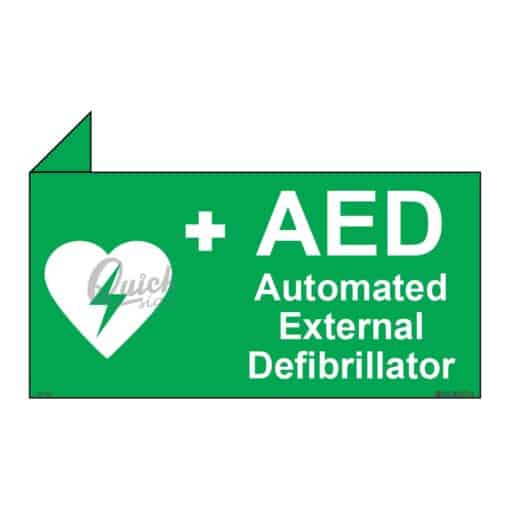 QUICKSIGN 2D SIGNS - 2D042 AED Automated External Defibrillator