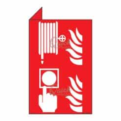 QUICKSIGN 2D SIGNS - 2D050 FIRE HOSE REEL AND ALARM (ICON)