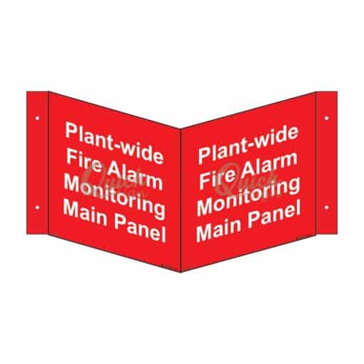 QUICKSIGN 3D SIGNS - 3D012 Plant-wide Fire Alarm Monitoring Main Panel