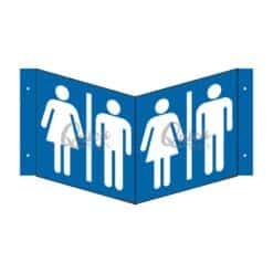 QUICKSIGN 3D SIGNS - 3D013 Toilet (Male or Female Icon)