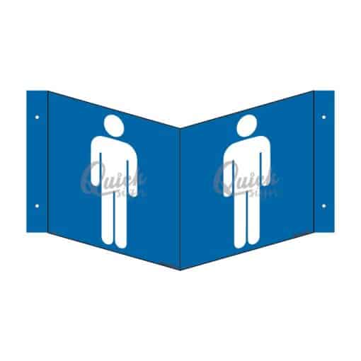 QUICKSIGN 3D SIGNS - 3D014 Toilet (Male Icon)