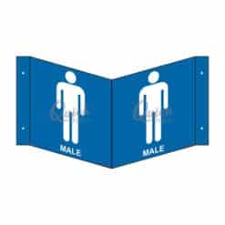 QUICKSIGN 3D SIGNS - 3D018 Male Toilet