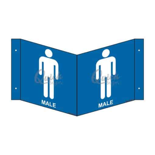 QUICKSIGN 3D SIGNS - 3D018 Male Toilet