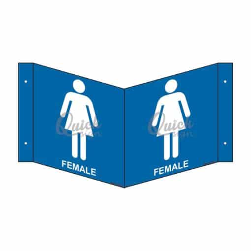 QUICKSIGN 3D SIGNS - 3D019 Female Toilet