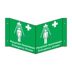 QUICKSIGN 3D SIGNS - 3D028 Emergency Shower