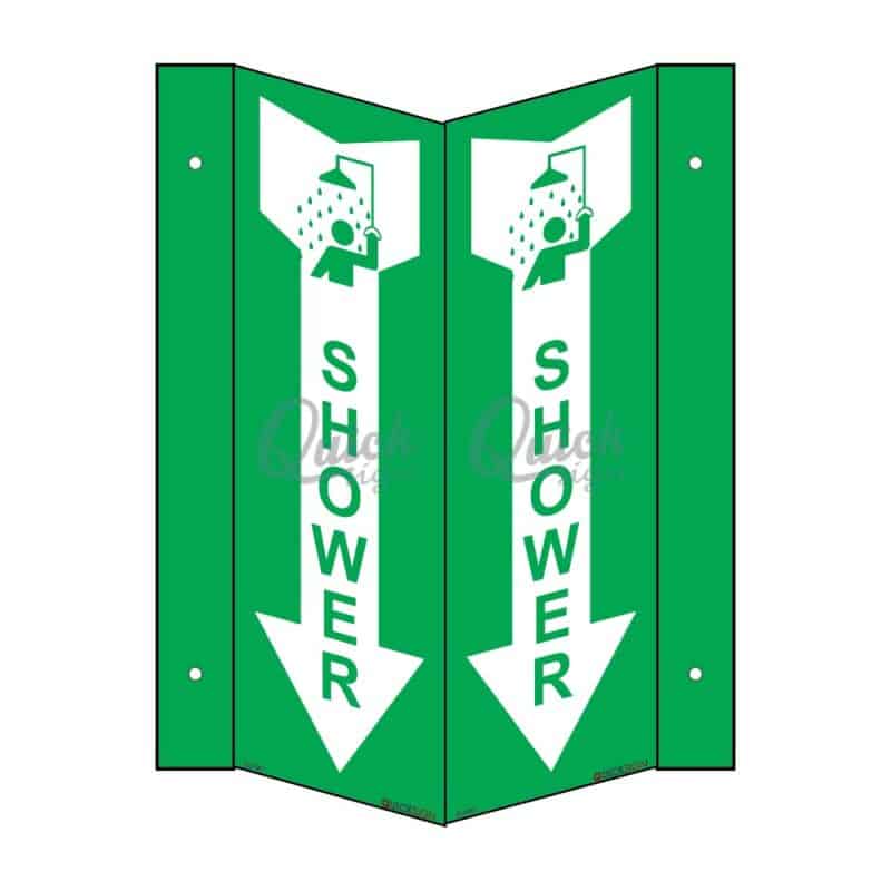 Sign Shower Sticker 3D0047 Shower Sign: High-Quality, Durable, and Visible