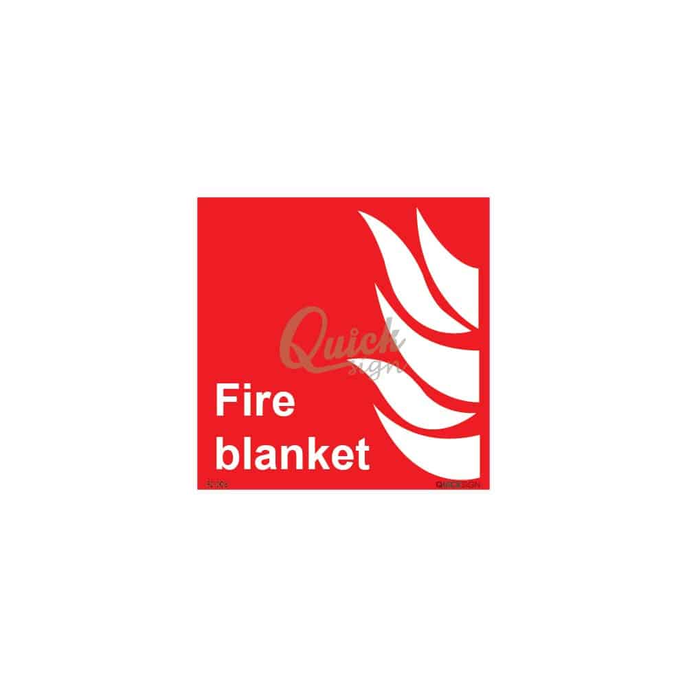 QUICKSIGN FIRE SIGNS - FS003 Fire blanket