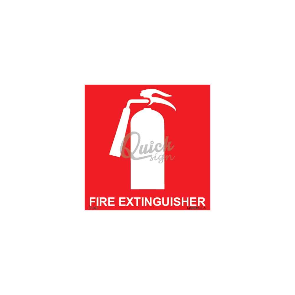 QUICKSIGN FIRE SIGNS - FS006 FIRE EXTINGUISHER