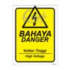 QUICKSIGN SAFETY PROCEDURE SIGNS - RS001 DANGER High Voltage