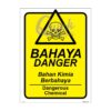 QUICKSIGN SAFETY PROCEDURE SIGNS - RS003 DANGER Dangerous Chemical