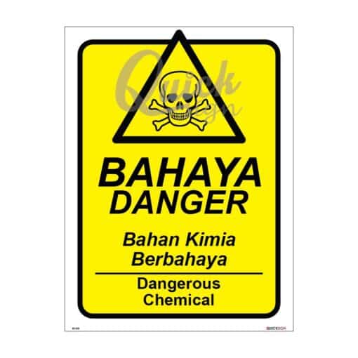 QUICKSIGN SAFETY PROCEDURE SIGNS - RS003 DANGER Dangerous Chemical