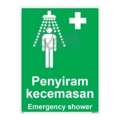 QUICKSIGN SAFETY PROCEDURE SIGNS - SP001 Emergency shower