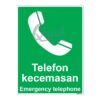 QUICKSIGN SAFETY PROCEDURE SIGNS - SP010 Emergency telephone