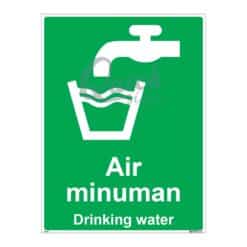 QUICKSIGN SAFETY PROCEDURE SIGNS - SP011 Drinking water