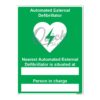 QUICKSIGN SAFETY PROCEDURE SIGNS - SP026 Automated External Defibrillator