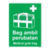 QUICKSIGN SAFETY PROCEDURE SIGNS - SP032 Medical grab bag