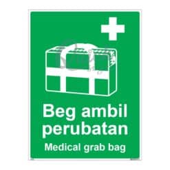 QUICKSIGN SAFETY PROCEDURE SIGNS - SP032 Medical grab bag