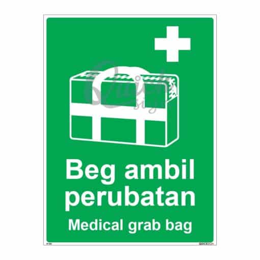 QUICKSIGN SAFETY PROCEDURE SIGNS - SP032 Medical grab bag