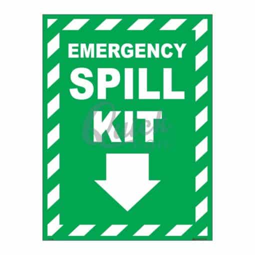 QUICKSIGN SAFETY PROCEDURE SIGNS - SP034 EMERGENCY SPILL KIT