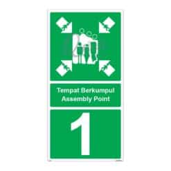 QUICKSIGN SAFETY PROCEDURE SIGNS - SP040 Assembly Point 1