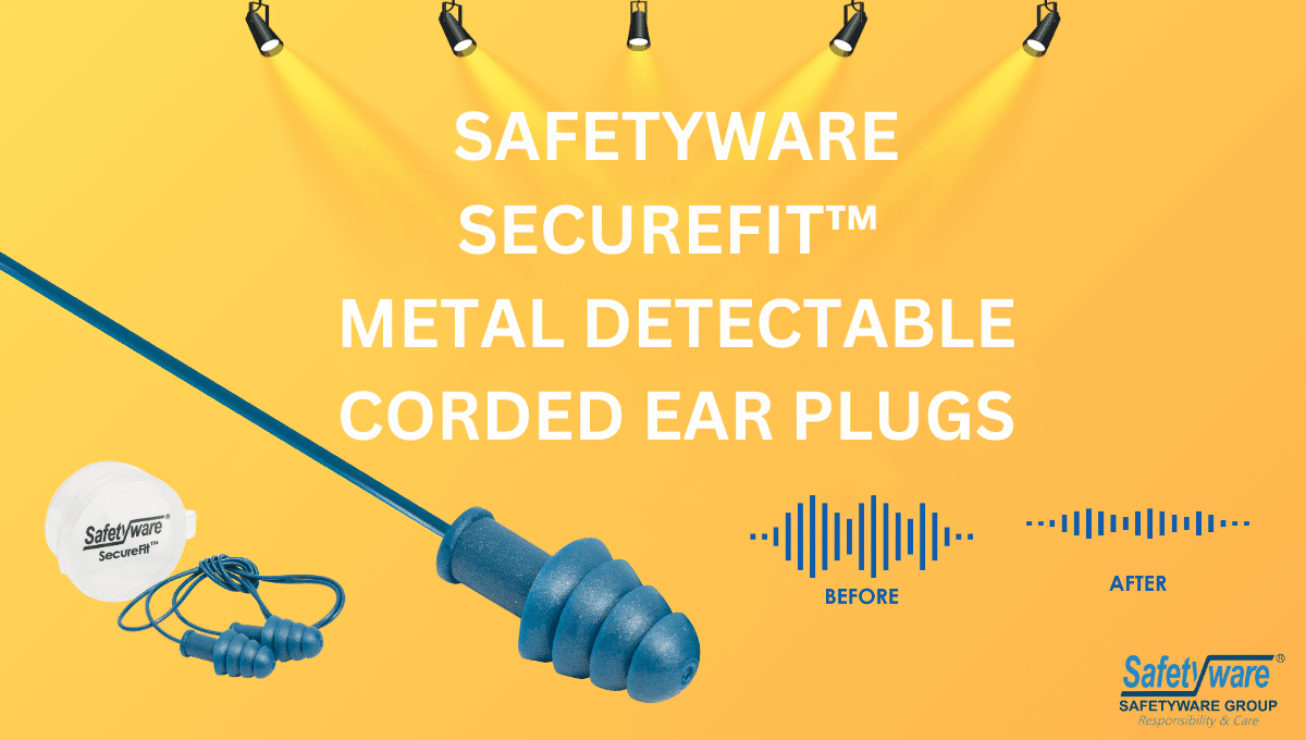 Safetyware SecureFit™ Metal Detectable Corded Ear Plugs