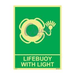 QUICKSIGN IMO SIGNS - IMO006 LIFEBUOY WITH LIGHT