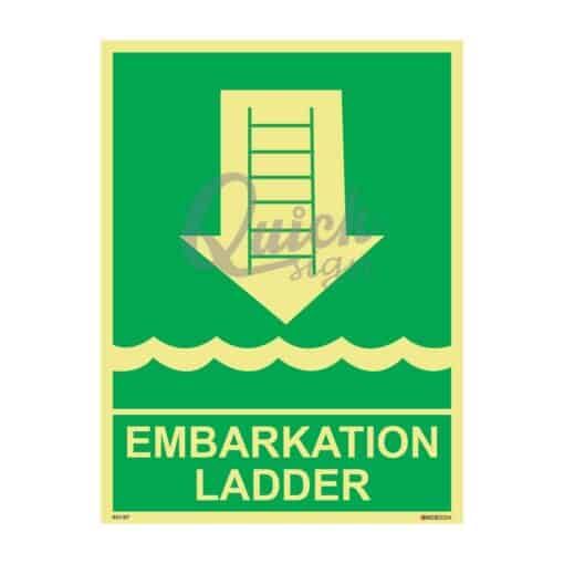 QUICKSIGN IMO SIGNS - IMO007 EMBARKATION LADDER