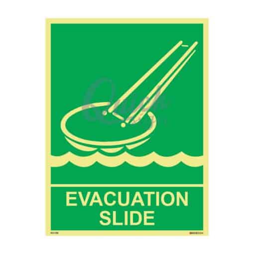 QUICKSIGN IMO SIGNS - IMO008 EVACUATION SLIDE