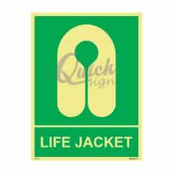 QUICKSIGN IMO SIGNS - IMO012 LIFE JACKET