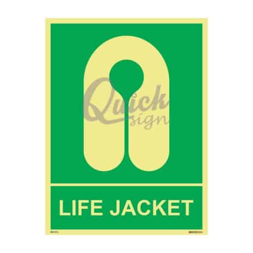 QUICKSIGN IMO SIGNS - IMO012 LIFE JACKET