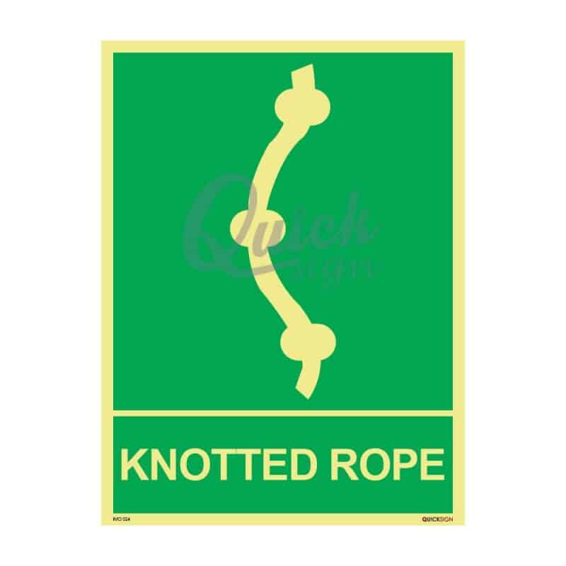 IMO024 Knotted Rope Sign - Safetyware Group