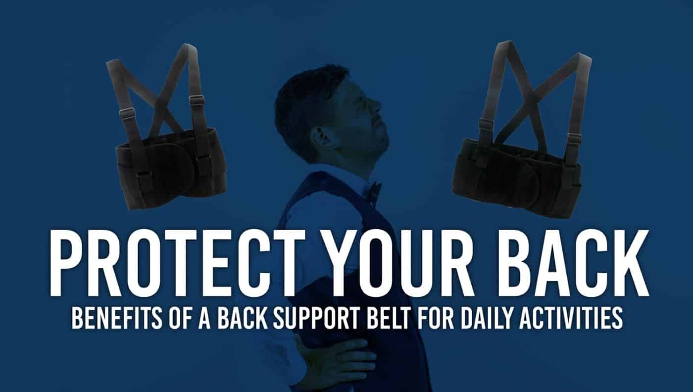 Safetyware back support waist belt