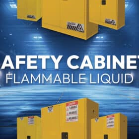 Flammable liquid storage safety cabinet