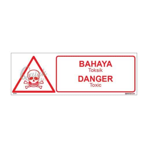 QUICKSIGN CHEMICAL STORAGE HAZARD SIGNS - UD001 Toxic