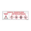 QUICKSIGN CHEMICAL STORAGE HAZARD SIGNS - UD011 CHEMICAL TRANSFER ROOM