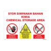 QUICKSIGN CHEMICAL STORAGE HAZARD SIGNS - UD016 CHEMICAL STORAGE AREA
