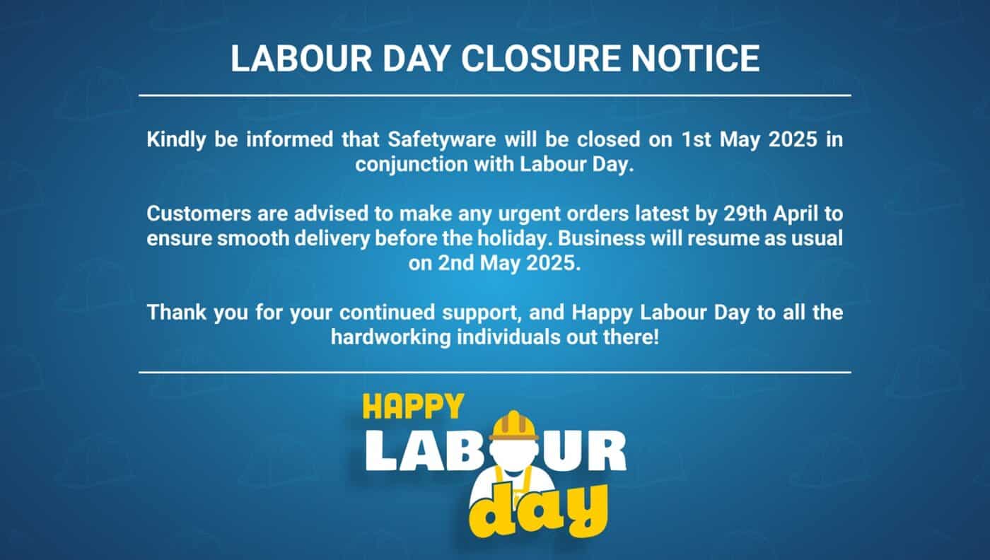 Safetyware Labour Day Closure Notice