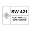 QUICKSIGN SCHEDULED WASTE SIGNS - SW046 SW421 CONTAMINATED WASTE LIQUID