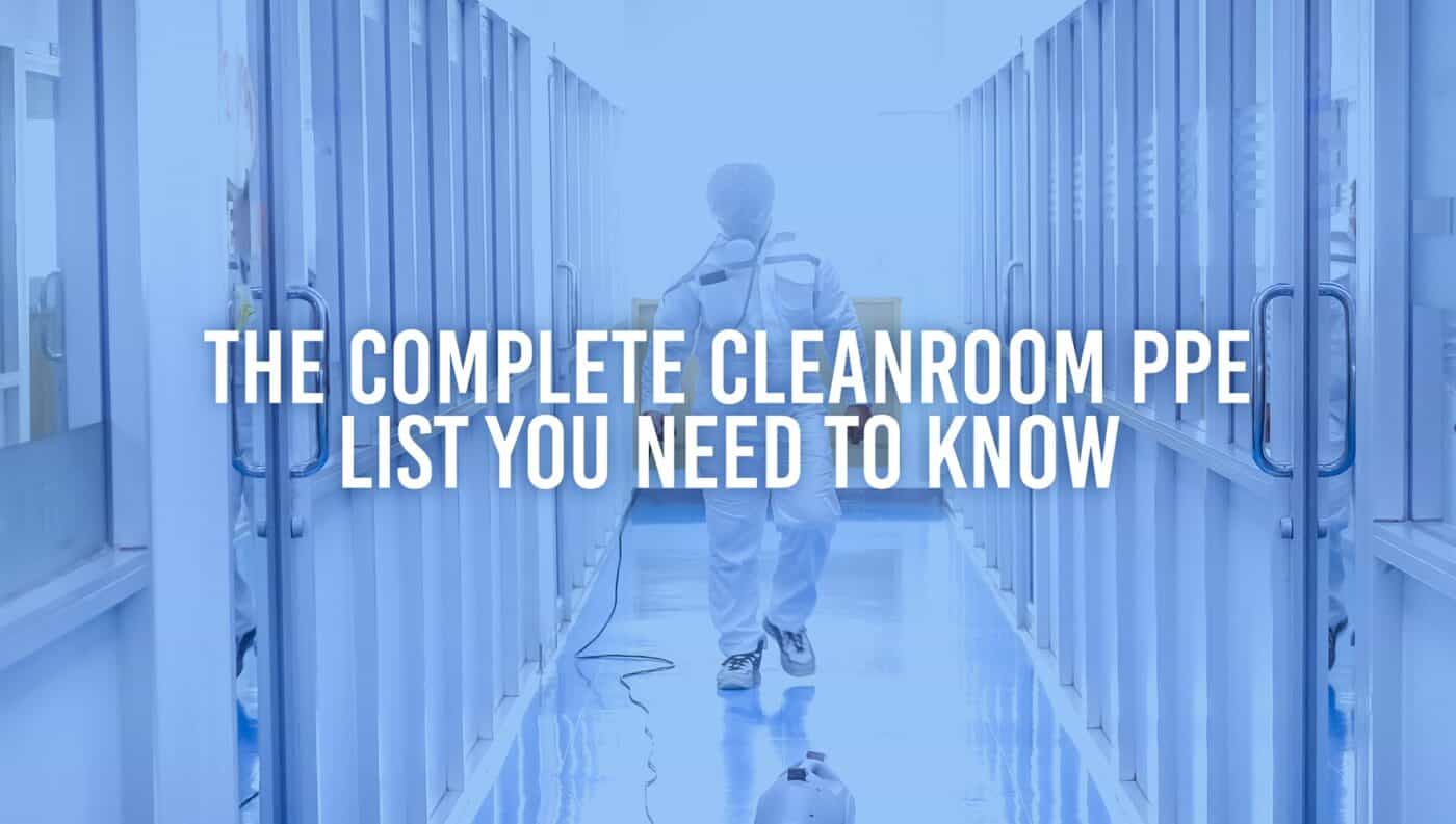 Cleanroom lab ESD PPE