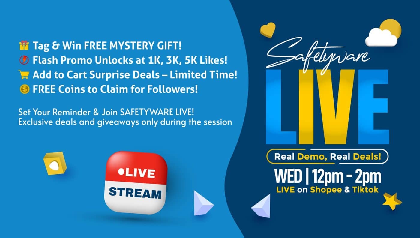 Safetyware PPE Live session on Shopee and TikTok