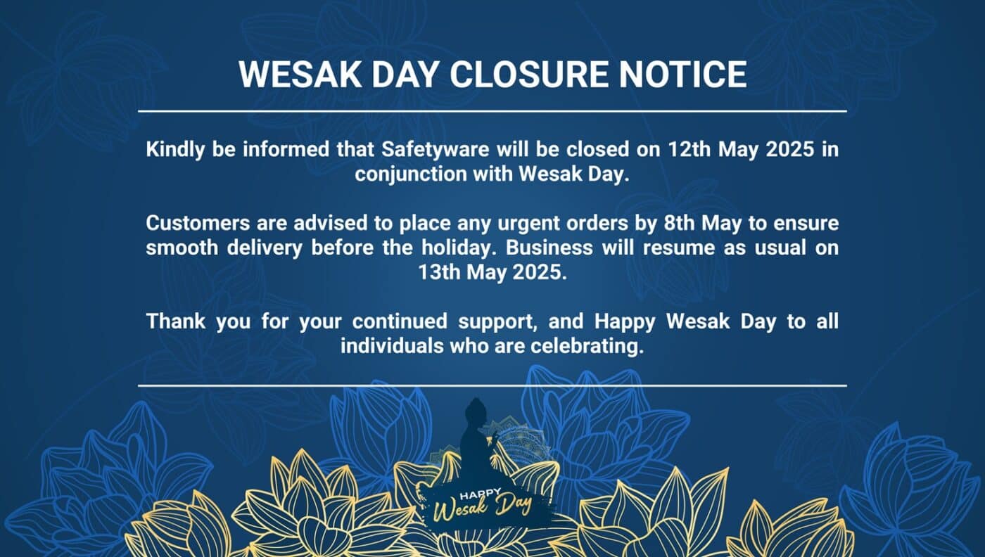 Safetyware Wesak Day Closure Notice