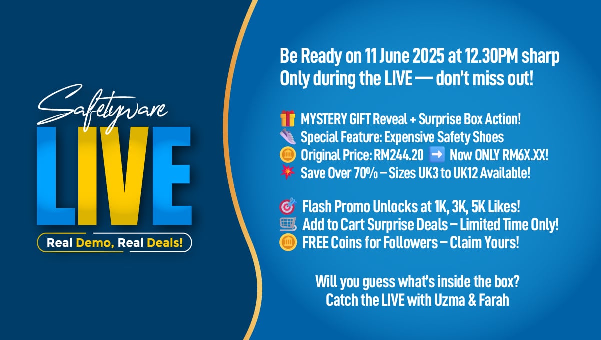 Safetyware Mystery PPE Blind Box Live on Shopee & Tiltok
