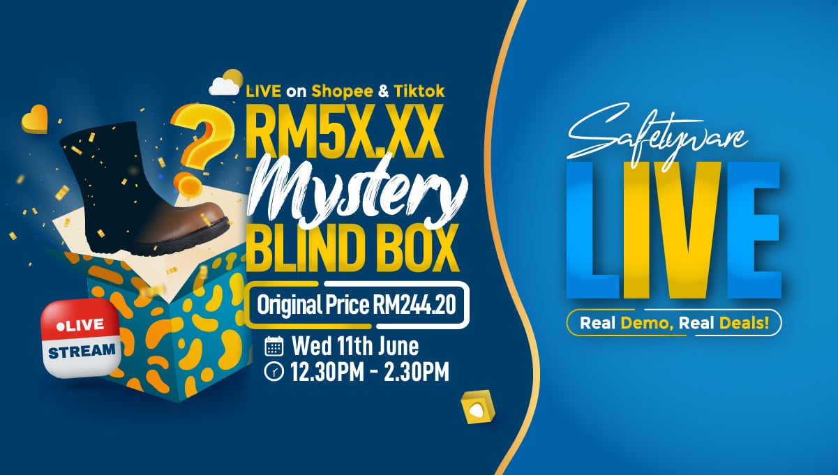 Safetyware Mystery PPE Blind Box Live on Shopee & Tiltok