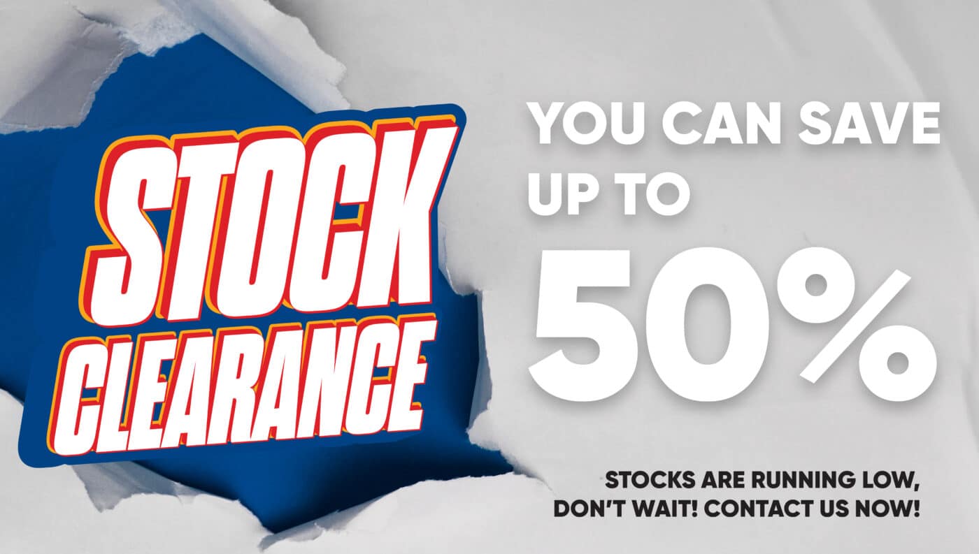 Save up to 50% at the Safetyware stock clearance sale