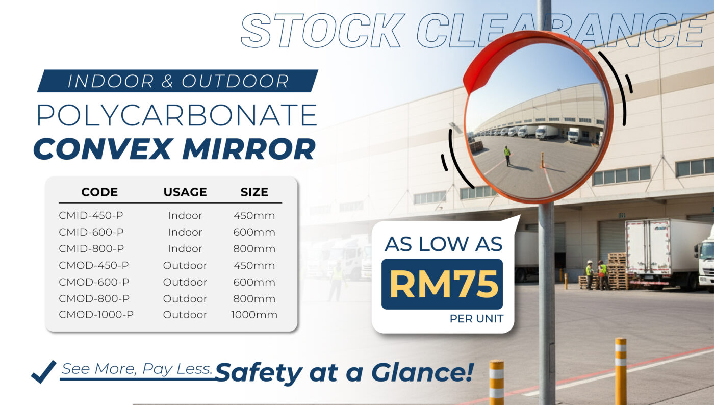 Enhance Road and Workplace Visibility with Safetyware Indoor and Outdoor Convex Mirrors