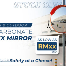 Enhance Road and Workplace Visibility with Safetyware Indoor and Outdoor Convex Mirrors