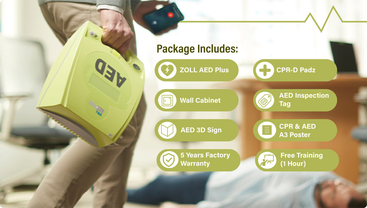 Safetyware Comprehensive AED Package with Installation and Training