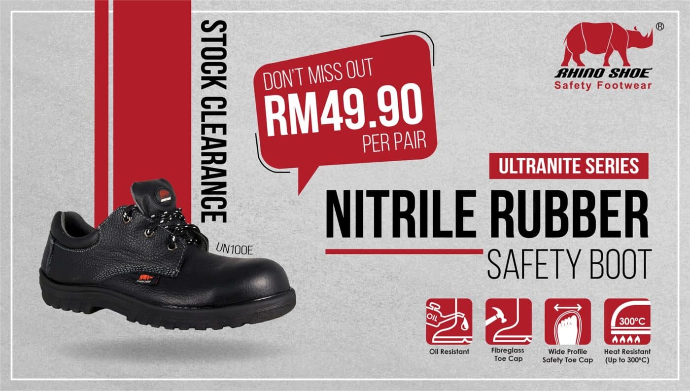 Safetyware Rhino Shoe UN100E low cut safety shoes promotion