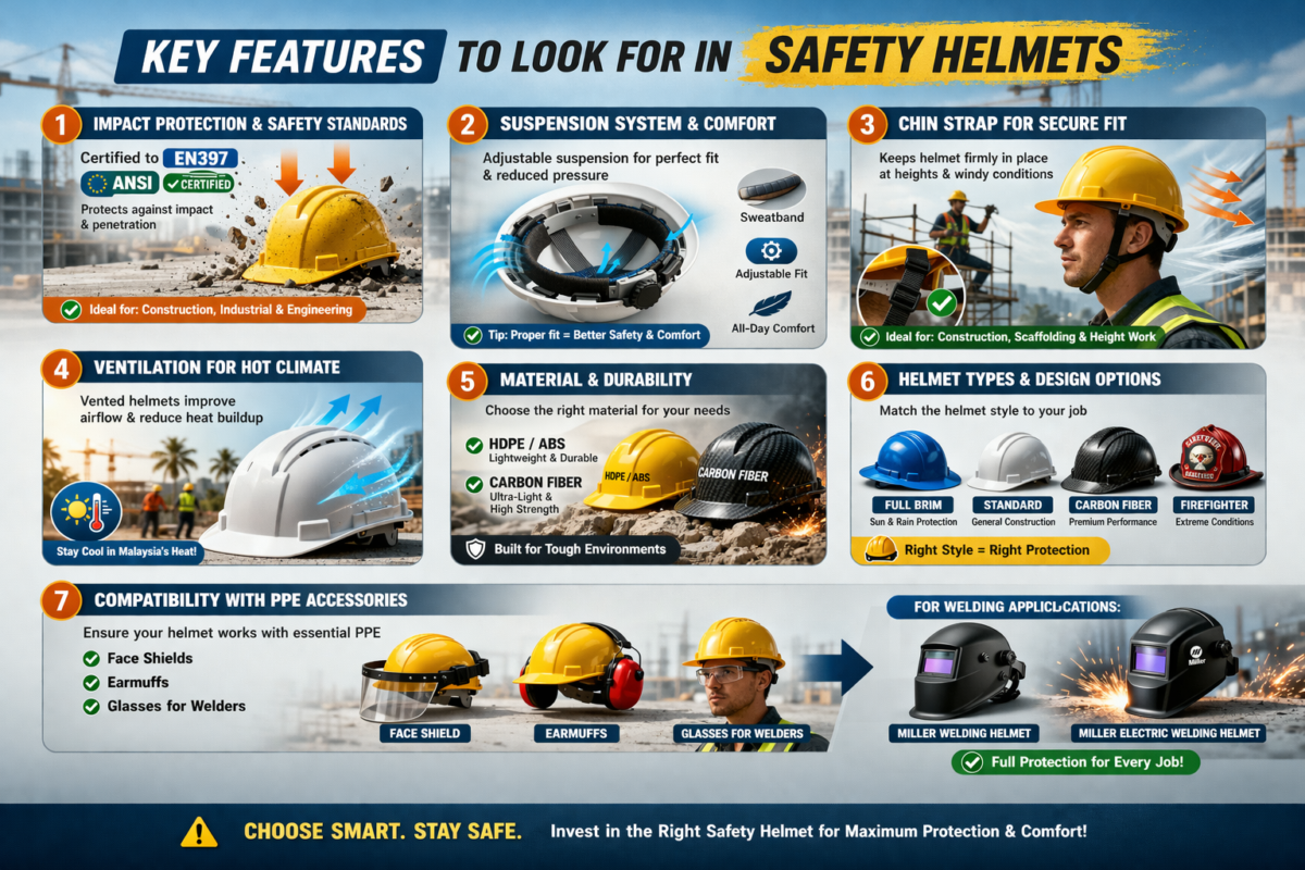 Key Features to Look for in Safety Helmets