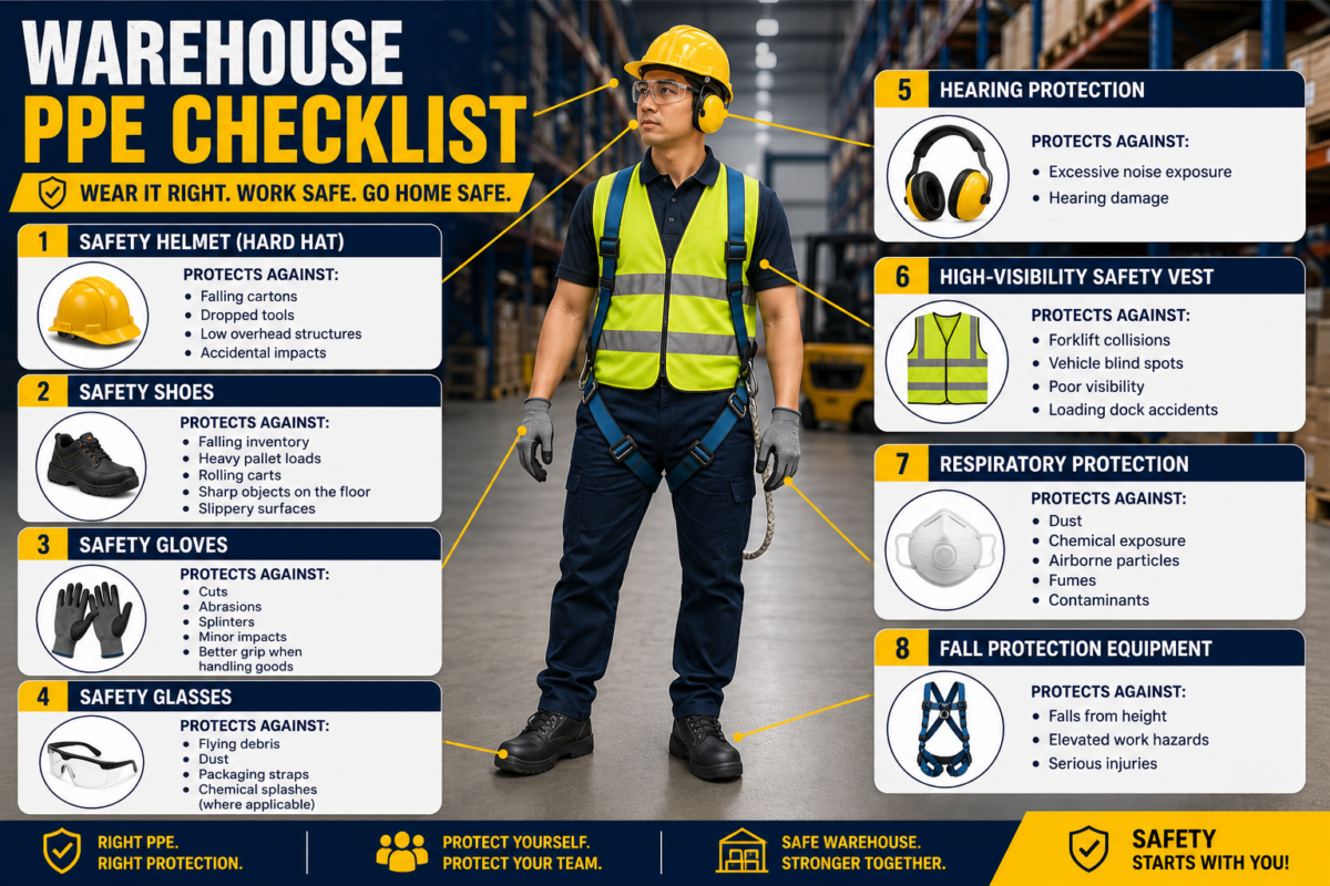 Types of warehouse PPE